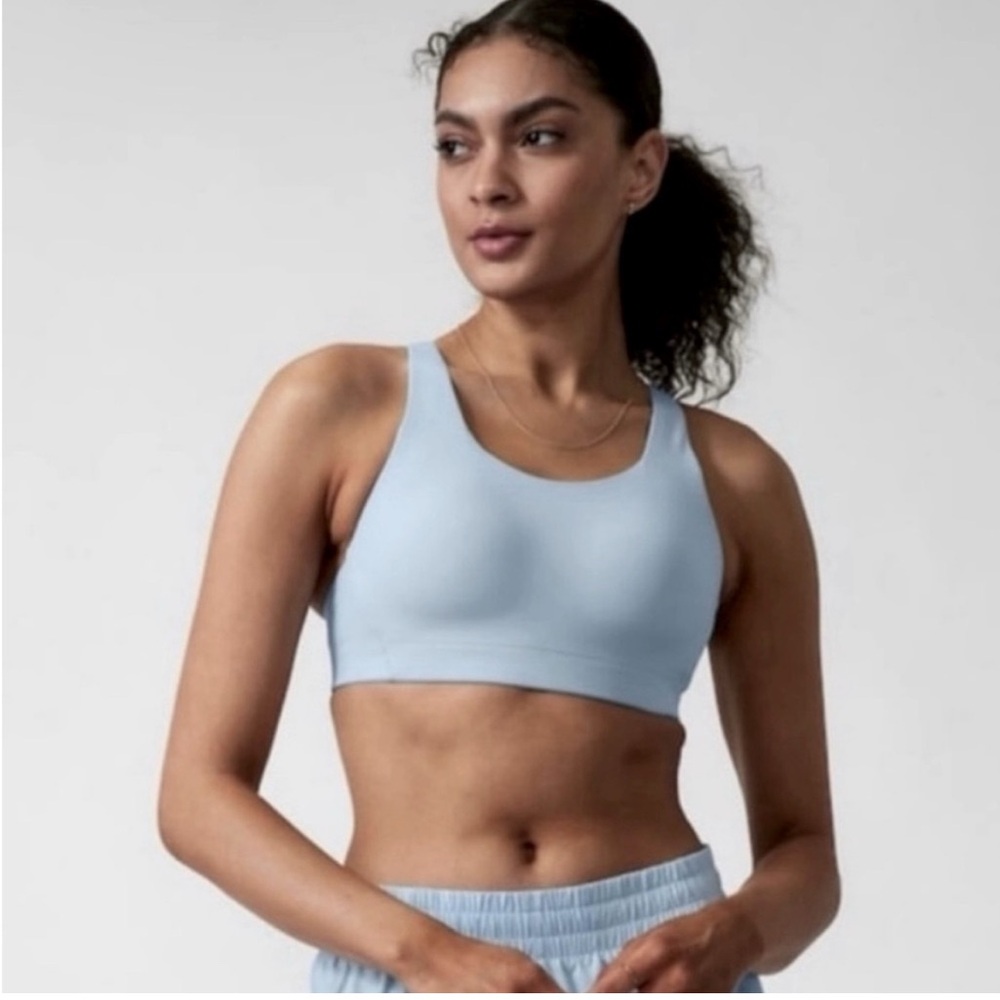Athleta Advance Sports Bra Quarry Blue 36C